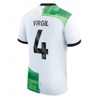 Camiseta Liverpool Virgil van Dijk #4 Segunda Equipación Replica 2023-24 mangas cortas